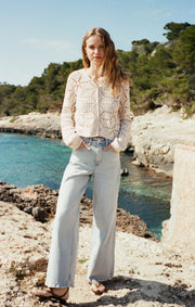 Z SUPPLY Rosalyn Diamond Cardigan Sweater-The Shop Laguna Beach