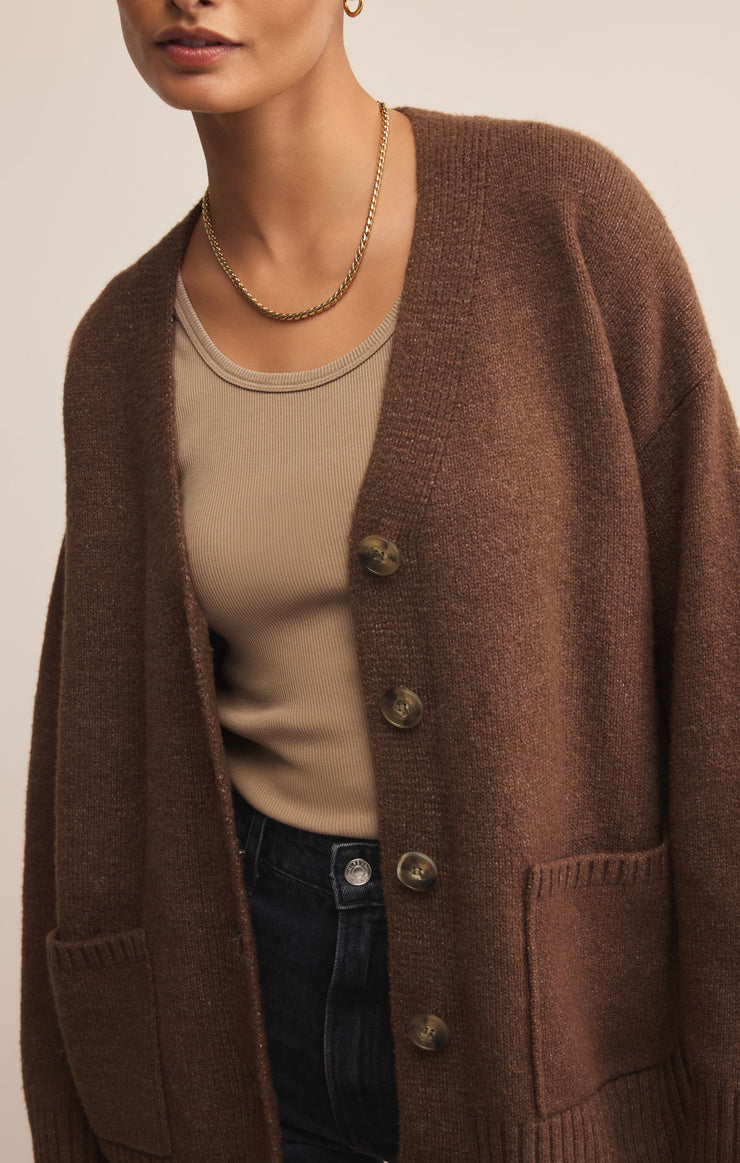 Z SUPPLY Theo Cardigan • Suede | The Shop Laguna Beach