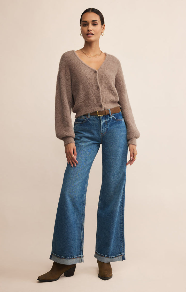 Z SUPPLY Sadira Fluffy Crop Cardigan-The Shop Laguna Beach