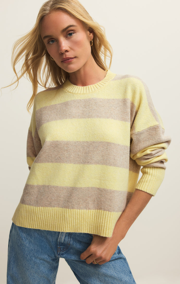 Z SUPPLY Cirrus Cozy Stripe Sweater-The Shop Laguna Beach