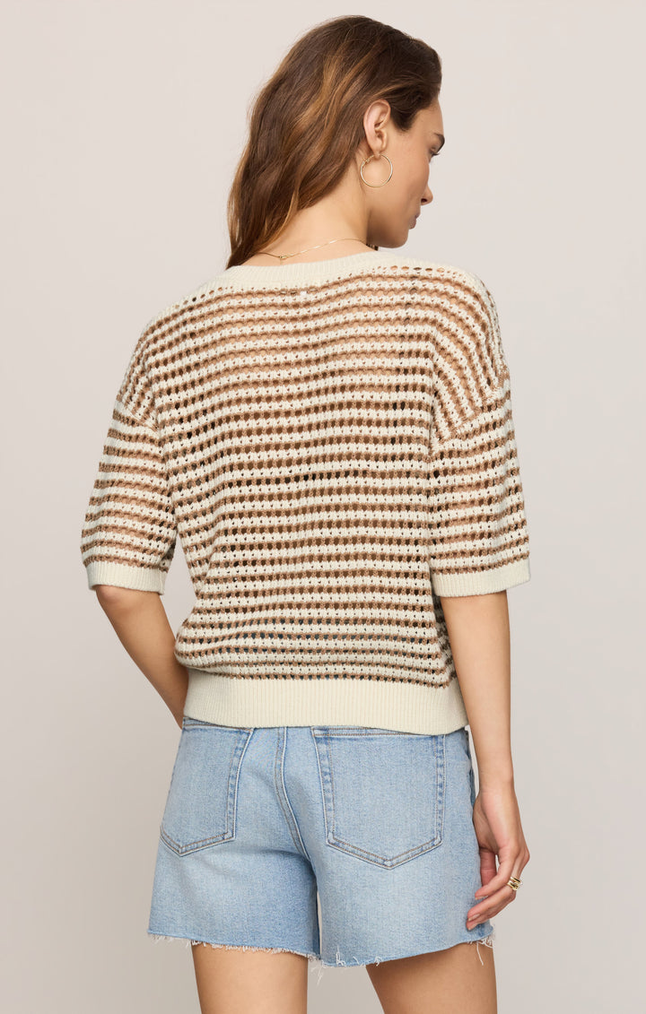 Z SUPPLY Kylo Stripe Crochet Sweater Top