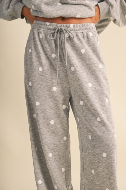 KEEN THE LABEL Marlow Polka Dot Sweatpant-The Shop Laguna Beach