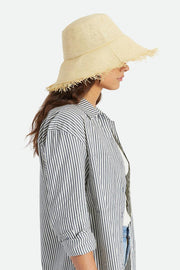 BRIXTON Alice Packable Straw Bucket Hat-The Shop Laguna Beach