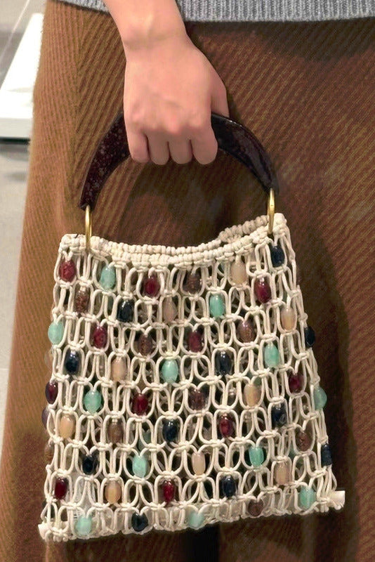 DIPPED SHOP Woven Beaded Bag