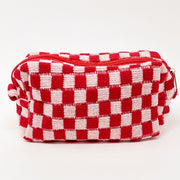 ELLISON + YOUNG Check Yourself Knit Cosmetic Bag - More Colors Available-The Shop Laguna Beach