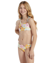 BILLABONG GIRLS Flower Power Mini Crop Bikini Set-The Shop Laguna Beach