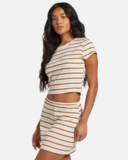 BILLABONG Easy Does It Knit Stripe Mini Skirt-The Shop Laguna Beach