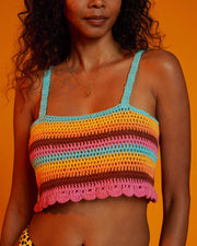 BILLABONG X IT'S NOW COOL Siesta Crochet Knit Crop Top-The Shop Laguna Beach
