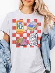 GOOD DAY STREET Checkered Sardines Oversized Tee