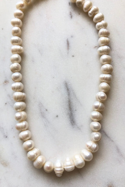JESSICA MATRASKO Fallon Pearl Necklace-The Shop Laguna Beach