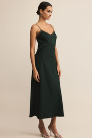 Z SUPPLY After Hours Luxe Satin Midi Dress - More Colors Available