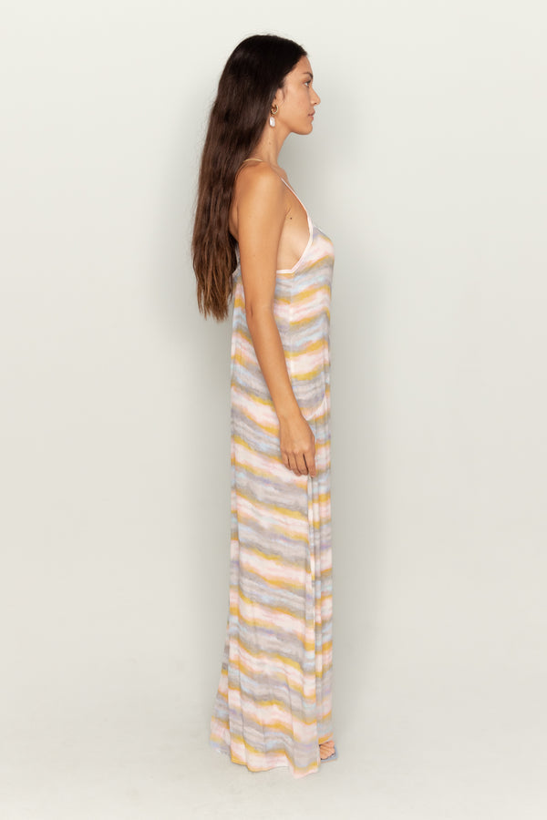 AILA BLUE Shattered Maxi Dress-The Shop Laguna Beach