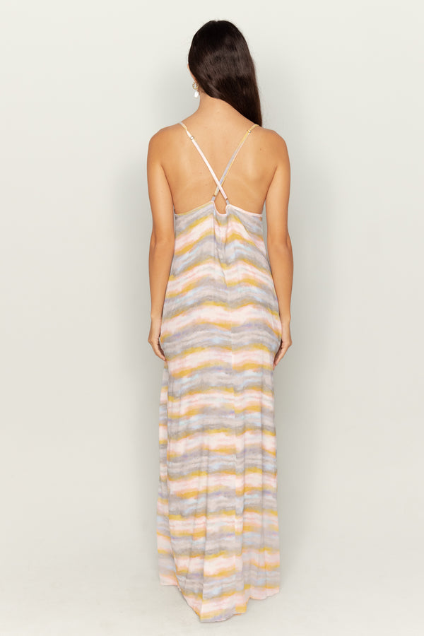 AILA BLUE Shattered Maxi Dress-The Shop Laguna Beach