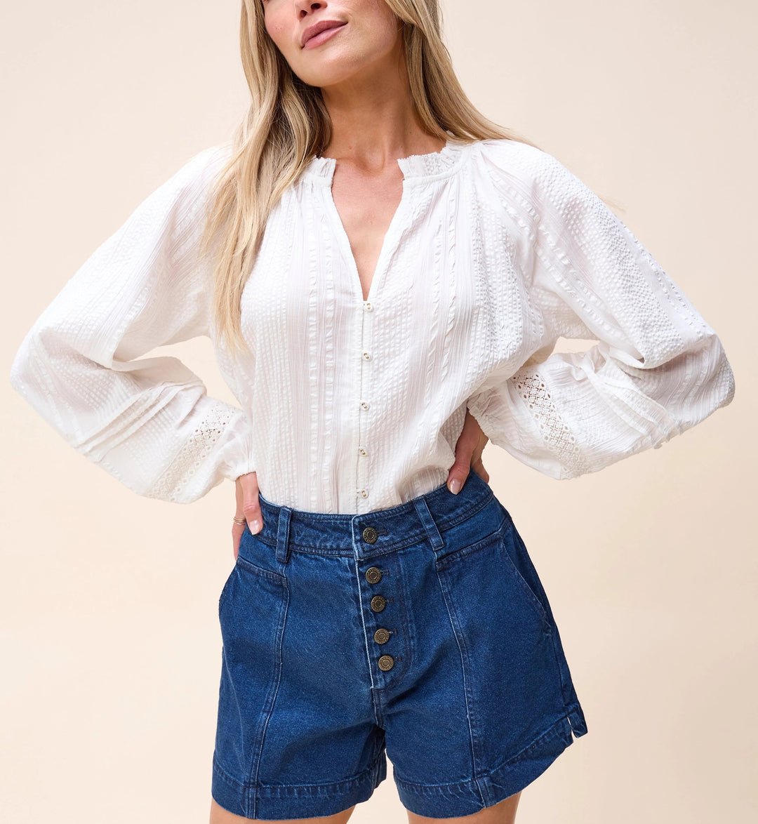 CLEOBELLA Alicia Long Sleeve Cotton Blouse