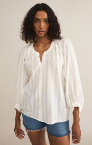 Z SUPPLY Wren Voile Buttoned Top-The Shop Laguna Beach