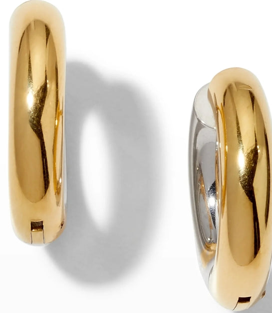HOOP LA Undecided Two-Tone Earrings-The Shop Laguna Beach