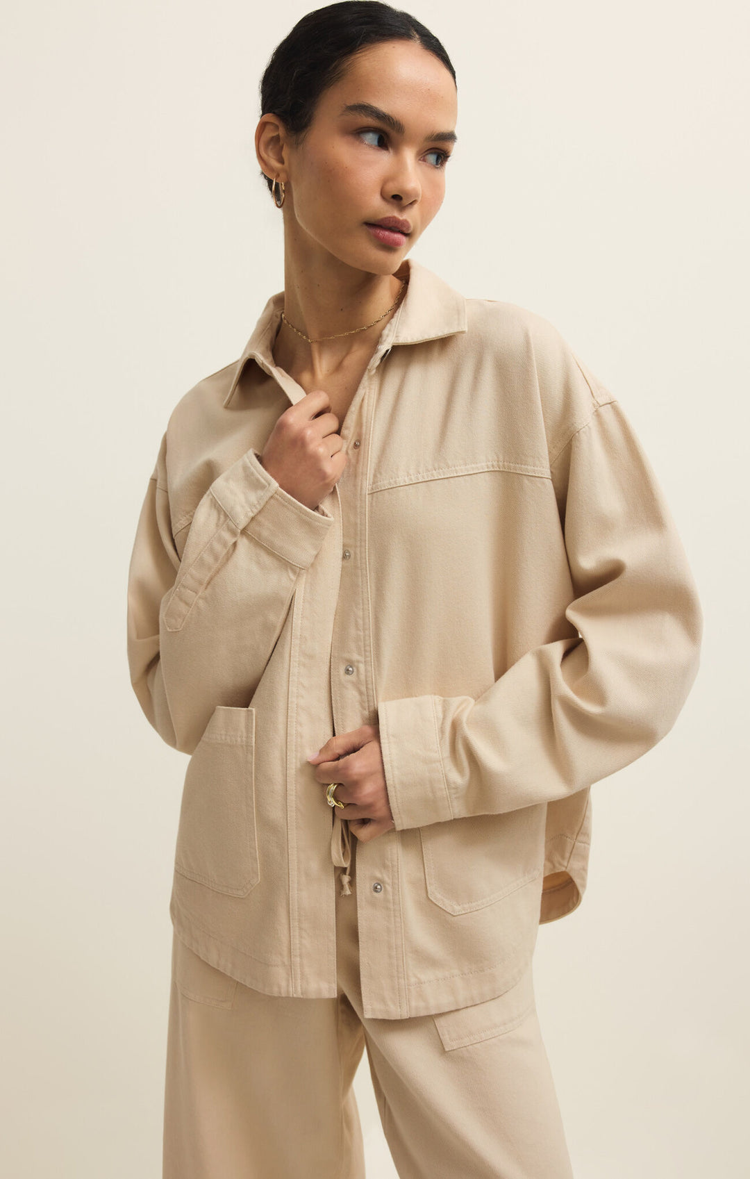Z SUPPLY Bay Breeze Twill Jacket-The Shop Laguna Beach