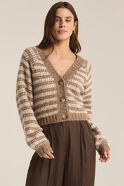 Z SUPPLY Este Metallic Stripe Cardigan-The Shop Laguna Beach