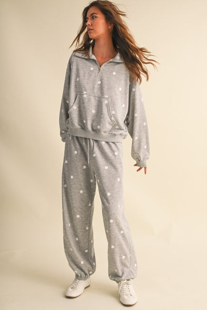 KEEN THE LABEL Marlow Polka Dot Sweatpant-The Shop Laguna Beach