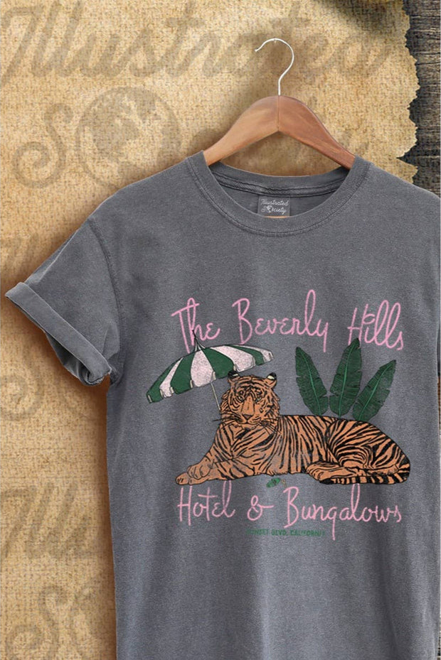 ILLUSTRATED SOCIETY Beverly Hills Hotel Vintage Crop Tee-The Shop Laguna Beach