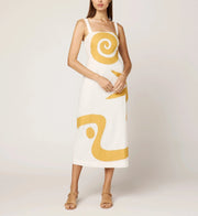 CLEOBELLA Brie Linen Midi Dress-The Shop Laguna Beach
