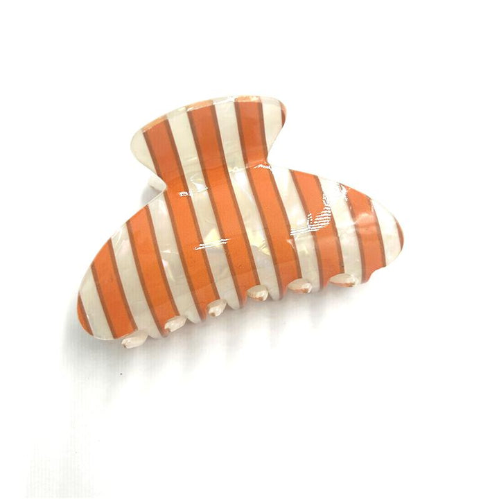 Thin Striped Claw Clip - More Colors Available