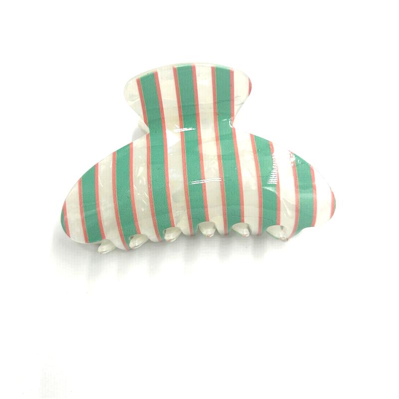 Thin Striped Claw Clip - More Colors Available