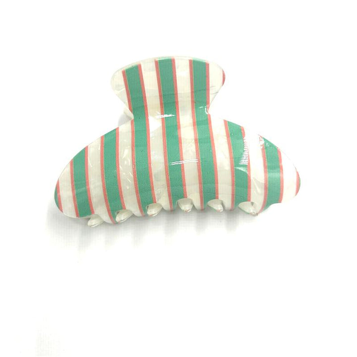 Thin Striped Claw Clip - More Colors Available