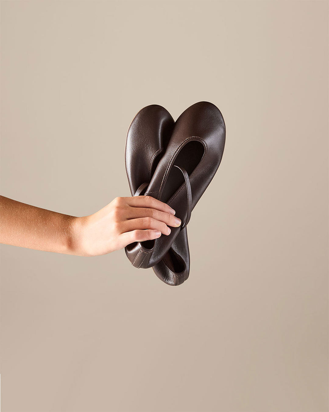 TKEES Reese Leather Ballet Flat