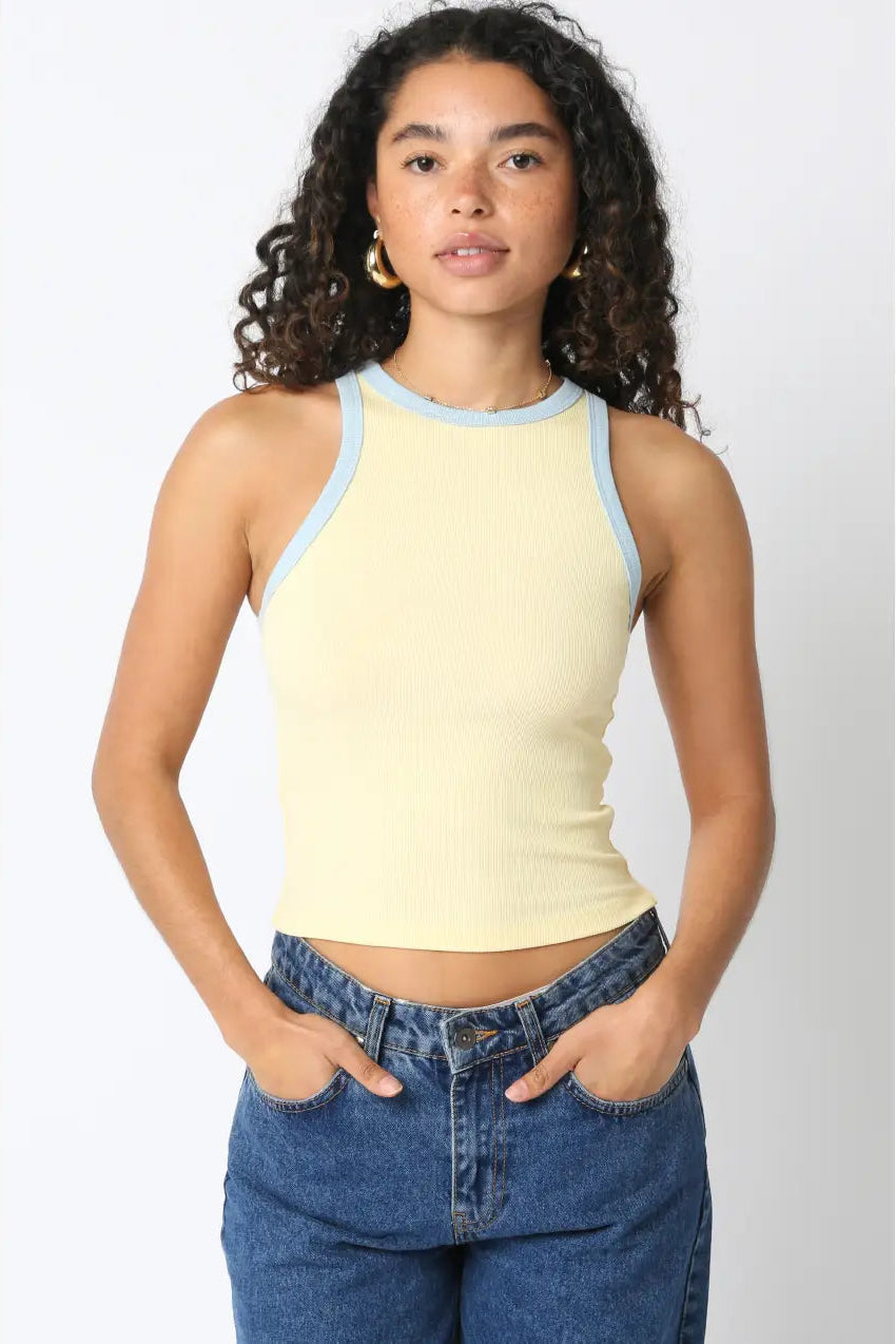 KEEN THE LABEL Evangeline Ringer Tank-The Shop Laguna Beach