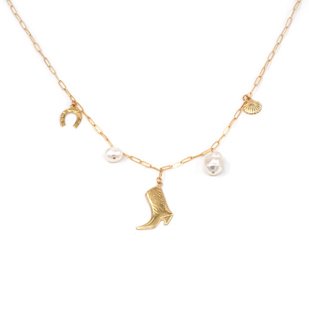 MAY MARTIN Sea Ranch Charm Necklace-The Shop Laguna Beach