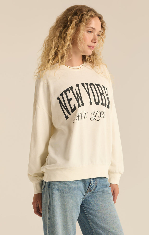 Z SUPPLY NY NY Sunday Sweatshirt-The Shop Laguna Beach