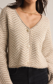 Z SUPPLY Naomi Herringbone Cardigan-The Shop Laguna Beach