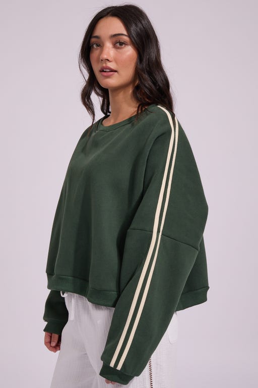 RHYTHM Contrast Crew Sweatshirt - More Colors Available-The Shop Laguna Beach