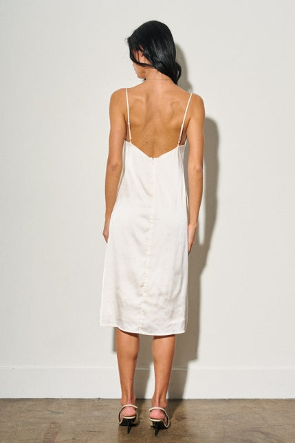 KEEN THE LABEL Alora Slip Satin Midi Dress-The Shop Laguna Beach