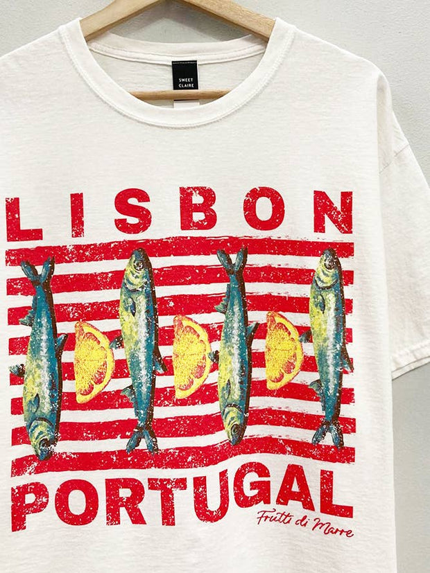 SWEET CLAIR Lisbon Portugal Fish Tee-The Shop Laguna Beach