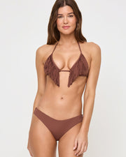 *Online Exclusive* <br> LSPACE Sienna Fringe Tri Top - Cafe-The Shop Laguna Beach