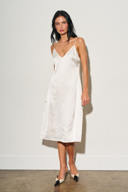 KEEN THE LABEL Alora Slip Satin Midi Dress-The Shop Laguna Beach