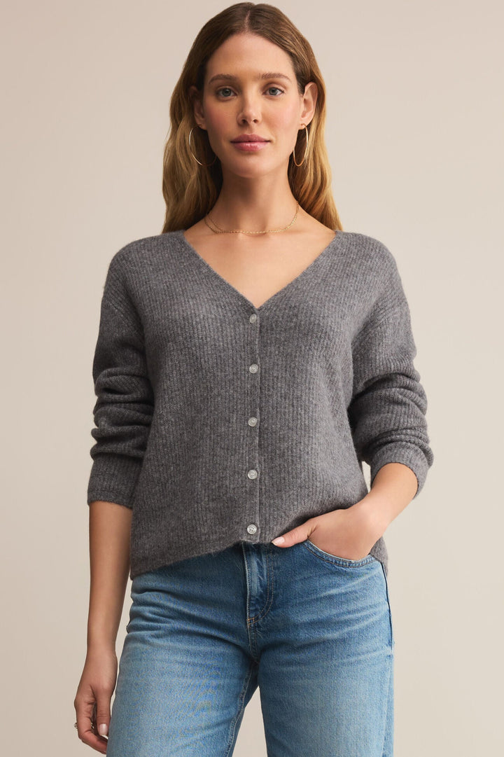 Z SUPPLY Emile V-Neck Cardigan Sweater-The Shop Laguna Beach