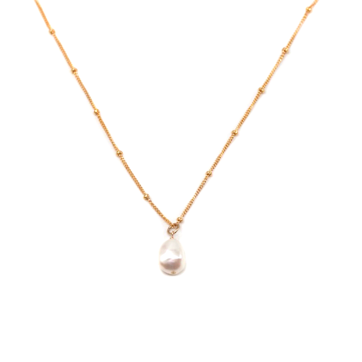 MAY MARTIN Dotted Pearl Pendant Necklace-The Shop Laguna Beach
