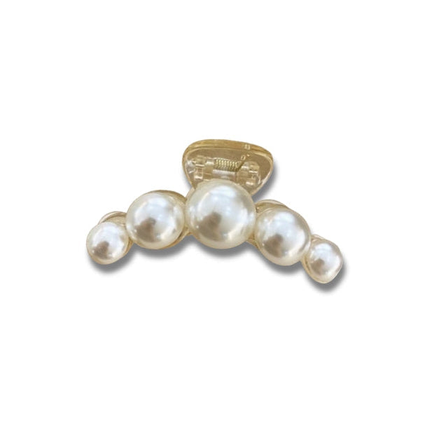 Pearl Claw Hair Clip - White-The Shop Laguna Beach