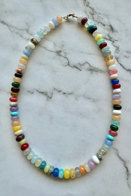 JESSICA MATRASKO Juniper Gemstone Necklace-The Shop Laguna Beach