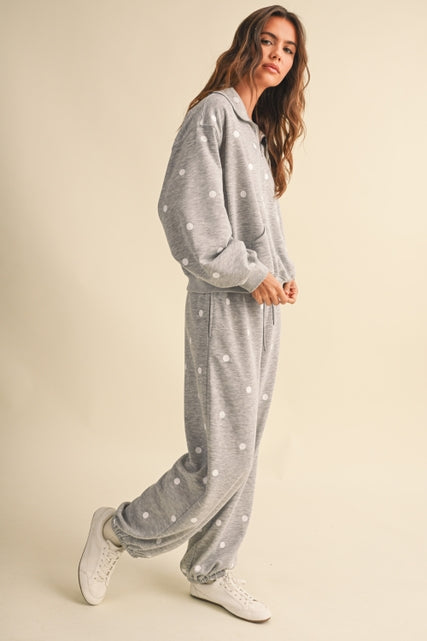 KEEN THE LABEL Marlow Polka Dot Sweatpant-The Shop Laguna Beach