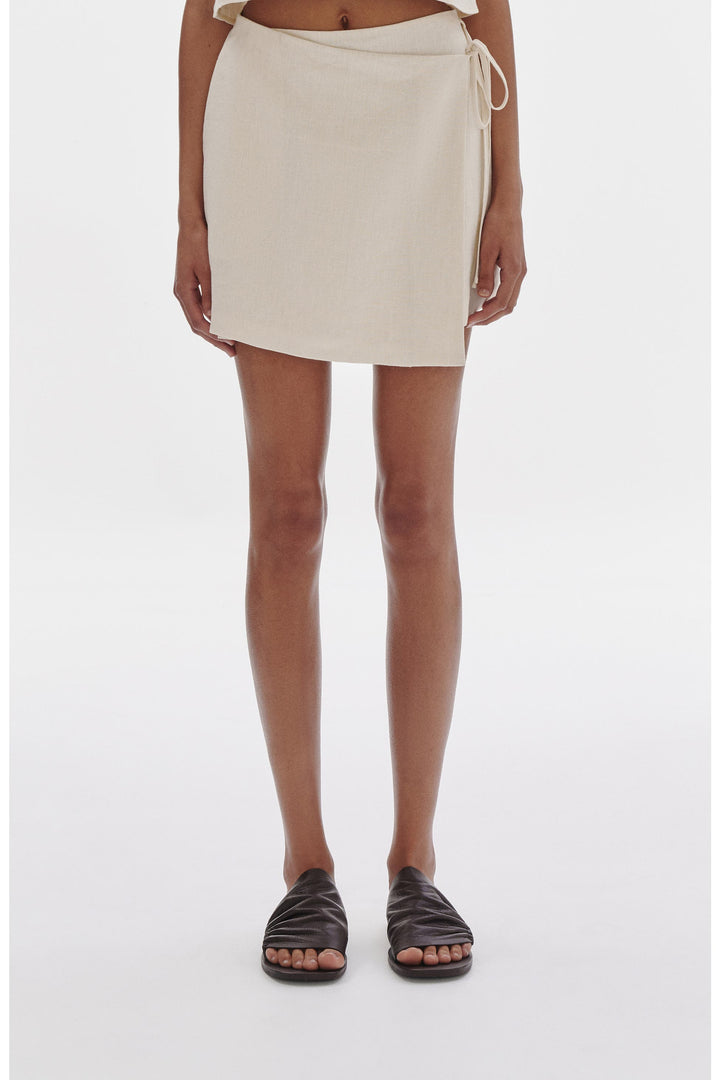 NUDE LUCY Sibyl Linen Wrap Skirt