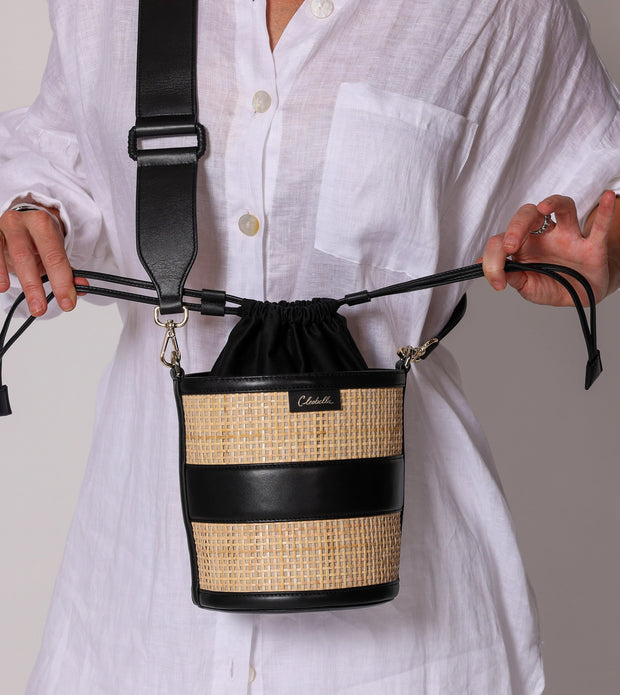 CLEOBELLA Emery Rattan Bucket Bag-The Shop Laguna Beach