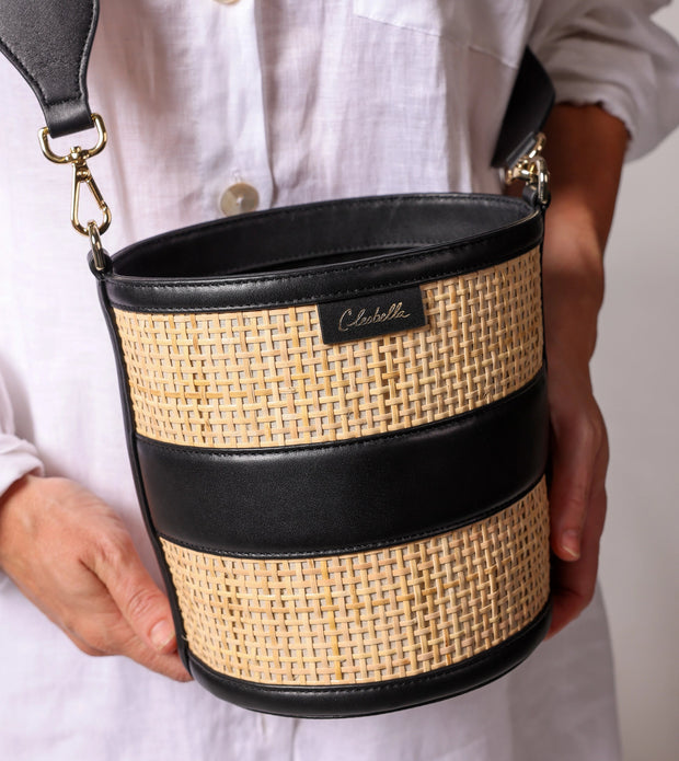 CLEOBELLA Emery Rattan Bucket Bag-The Shop Laguna Beach