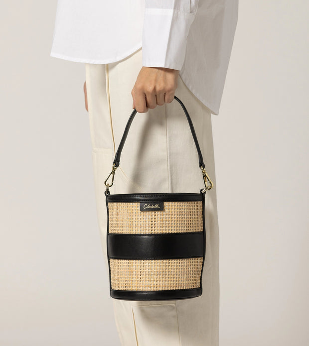 CLEOBELLA Emery Rattan Bucket Bag-The Shop Laguna Beach