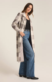 Z SUPPLY Conway Buffalo Plaid Coat-The Shop Laguna Beach