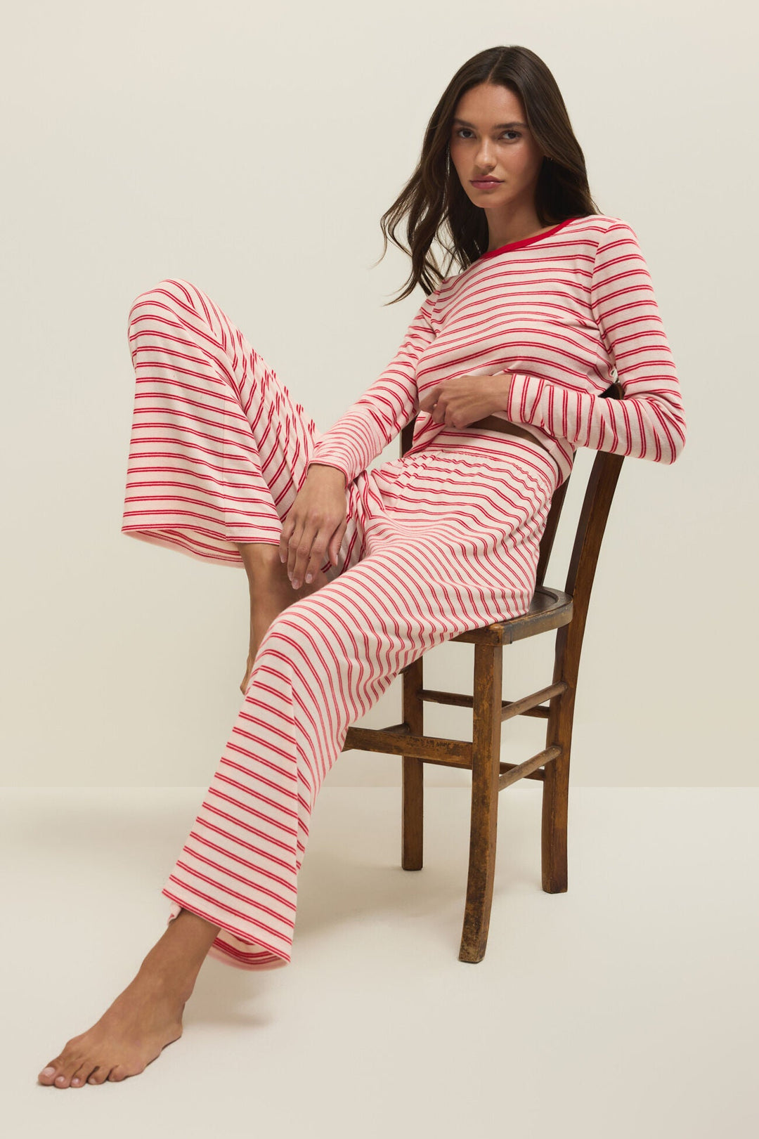 Z SUPPLY Night In Stripe Long Sleeve Tee-The Shop Laguna Beach