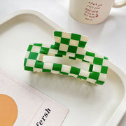 ACCITY Checkered Hair Claw Clip - More Colors Available-The Shop Laguna Beach